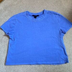Forever 21 Cropped Bright Blue T Shirt​​​